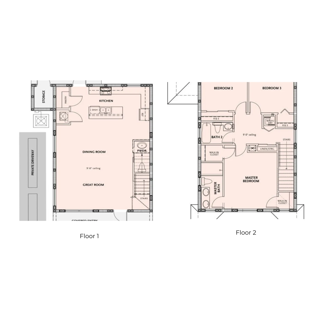 The Single-Family Home. Standard floor plan